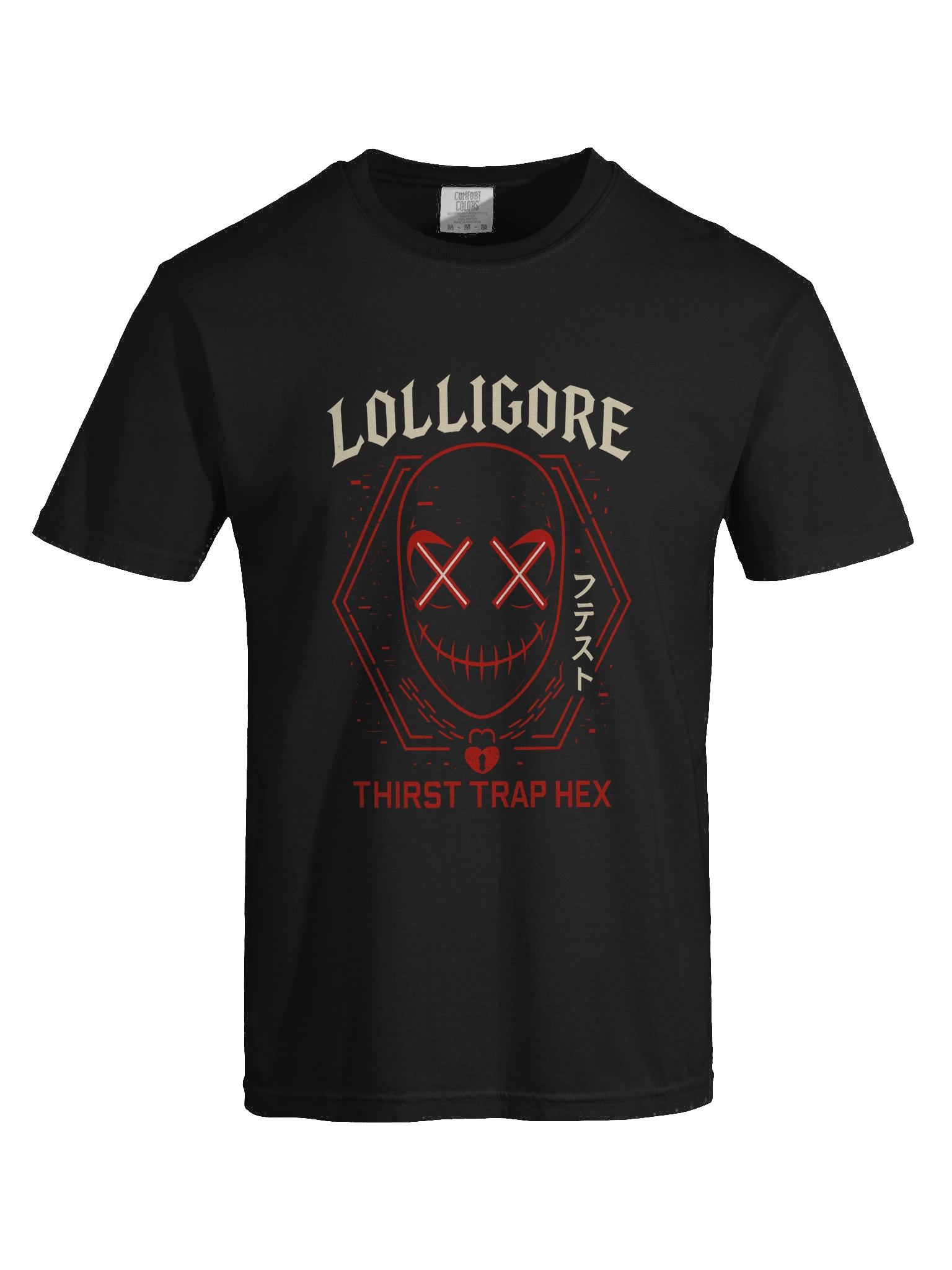 Lolligore — “Thirst Trap Hex” Neon Mask Tee product image (4)