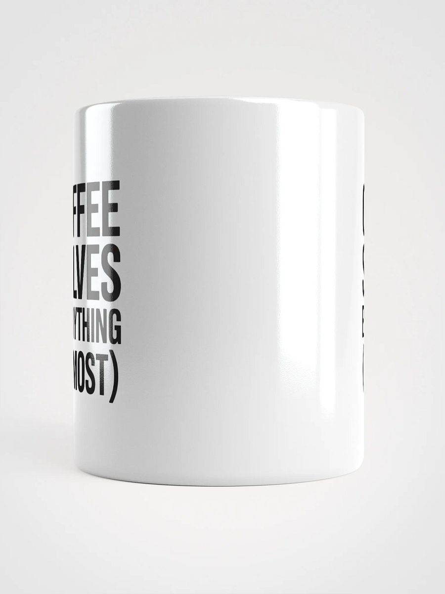 Coffee Solves Everything (Almost) Mug | Funny Coffee Mug product image (5)