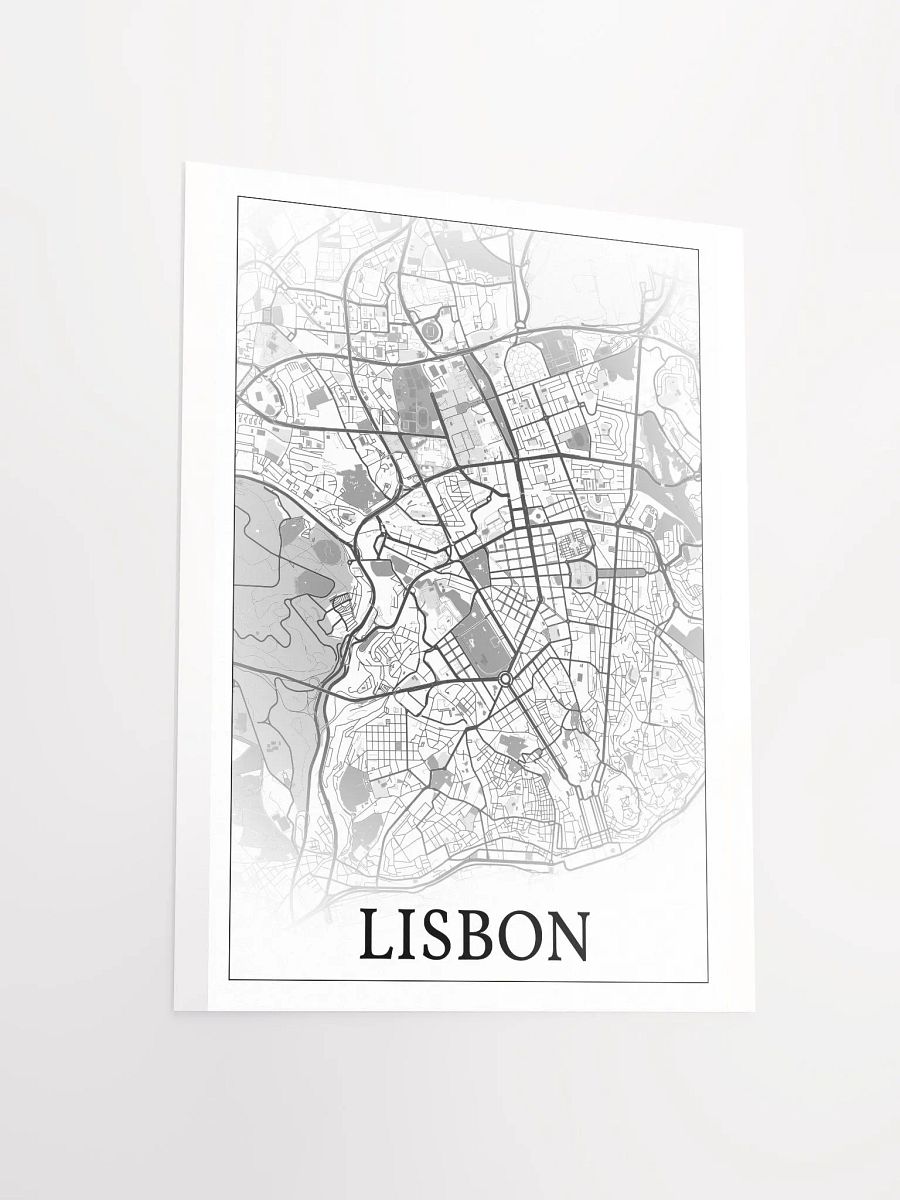 Lisbon, Portugal, city map print product image (11)