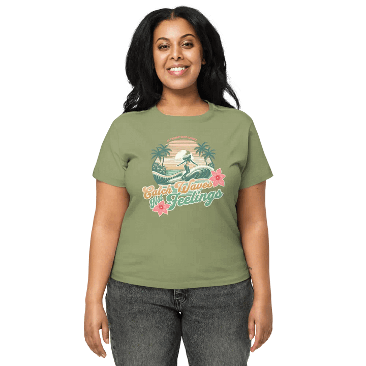 Womens CATCH WAVES NOT FEELINGS TEE product image (1)