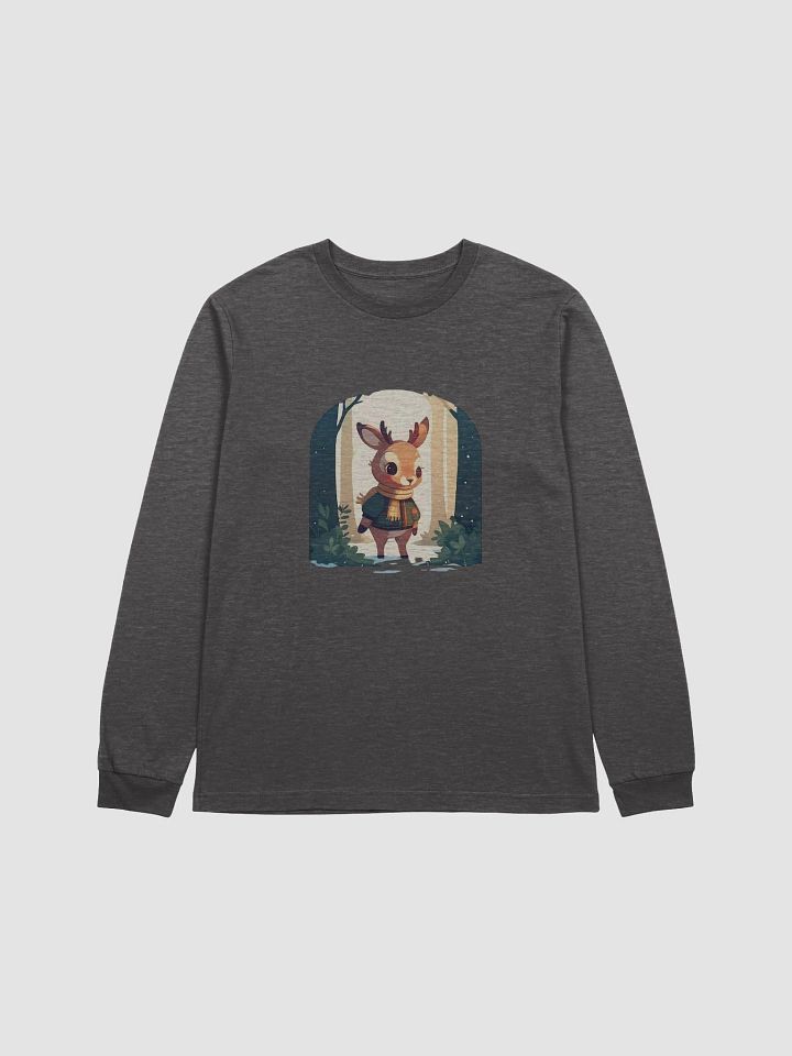 Cozy Winter Reindeer Long Sleeve Tee product image (1)