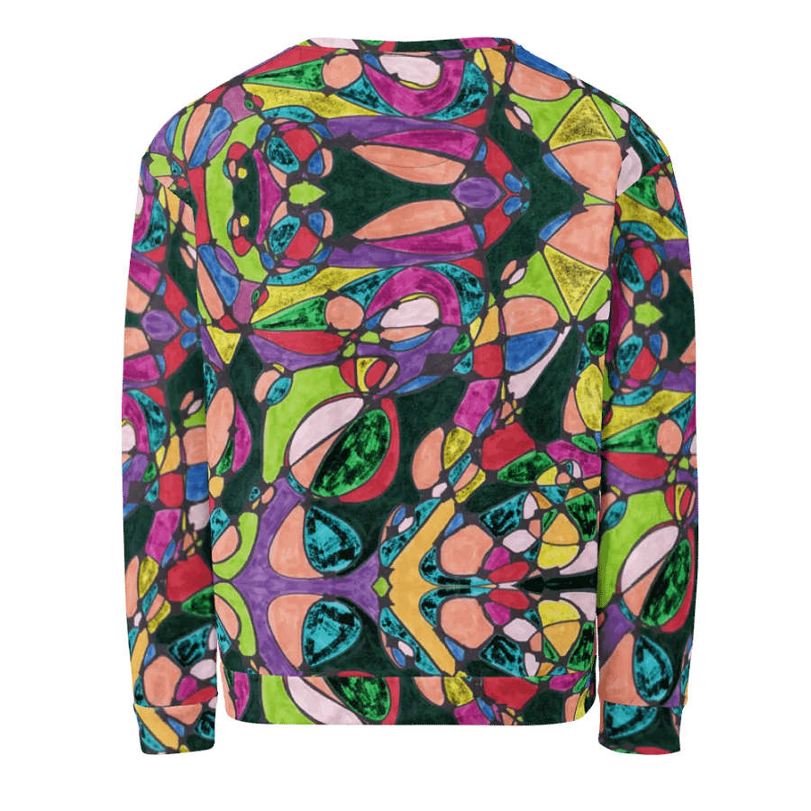 Abstract Colourful Patterned Neurographic Art Unisex Sweatshirt product image (4)