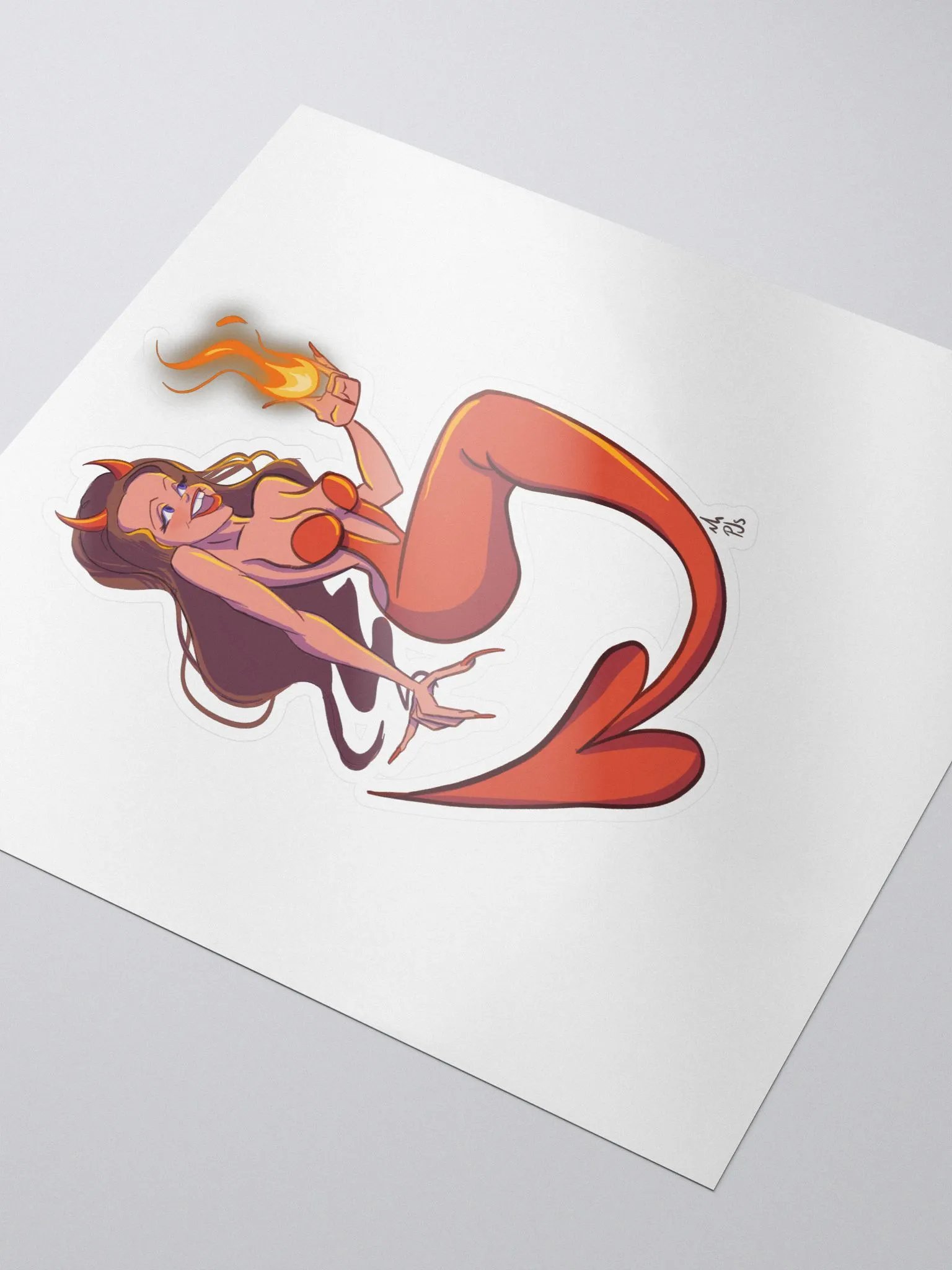 Mermaid Devil Sticker product image (3)