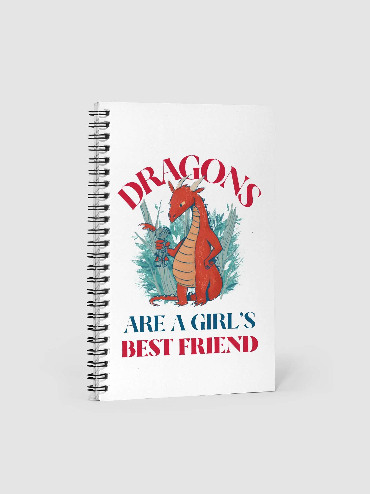 Dragons Are A Girl's Best Friend Dragon Girl Woman Friendship Notebook product image (1)