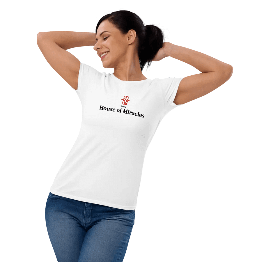 I am a House of Miracles | Fitted (Female) | Black Print product image (8)