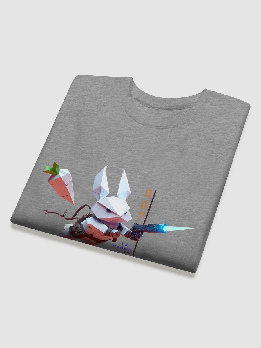 Cyborg Bunny 007 Unisex | Retro Hacker Sweatshirt – Funny Geek Wear for Coders & Agents product image (4)