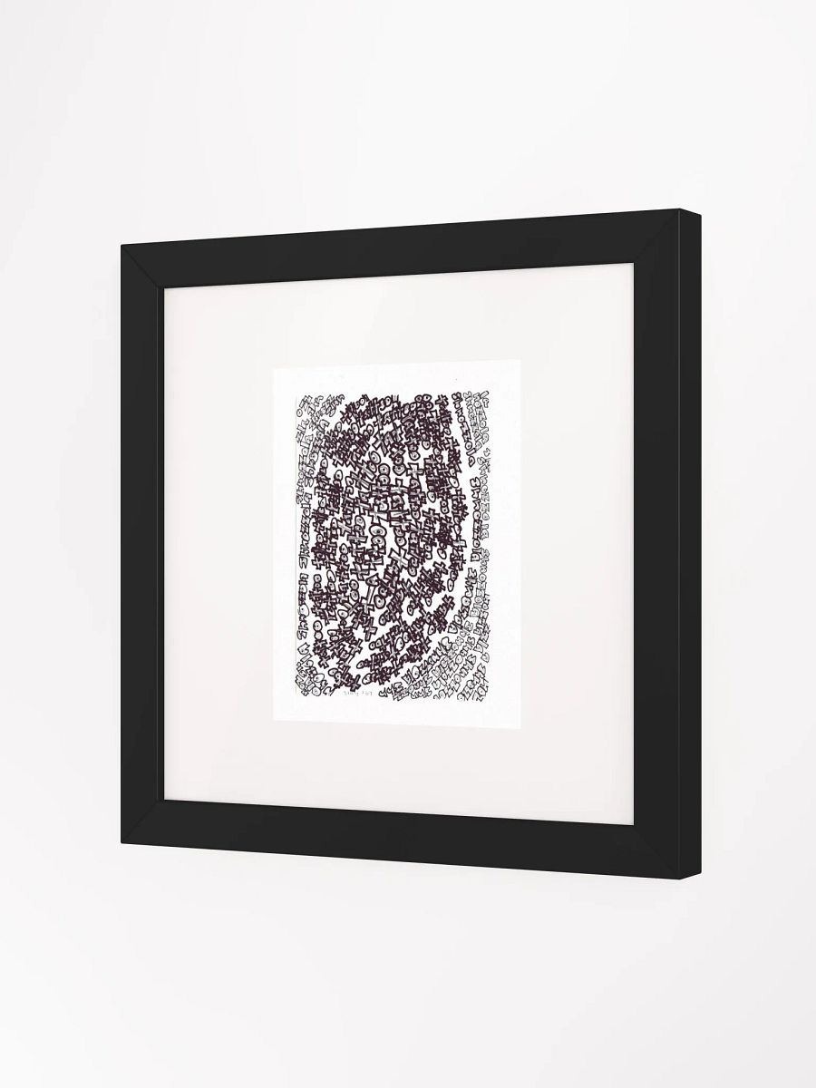 shnozolla tattoo Panel Card Print Framed product image (2)