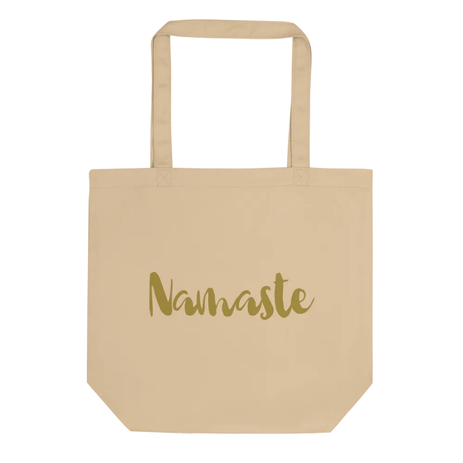 Namaste Text Eco-Friendly Tote Bag product image (3)