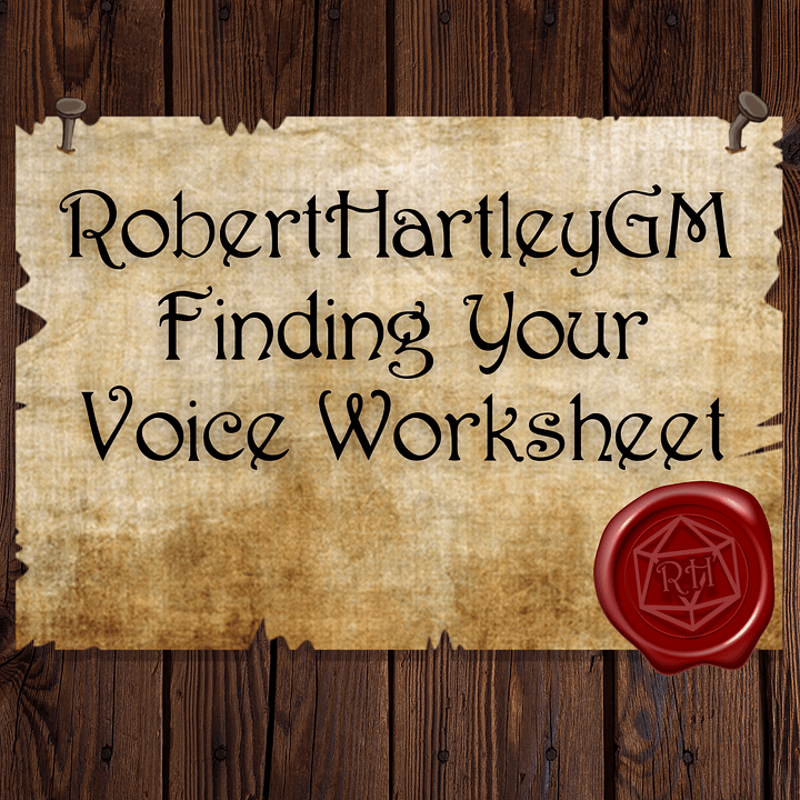 RHGM 'Finding Your Voice' Worksheet product image (1)