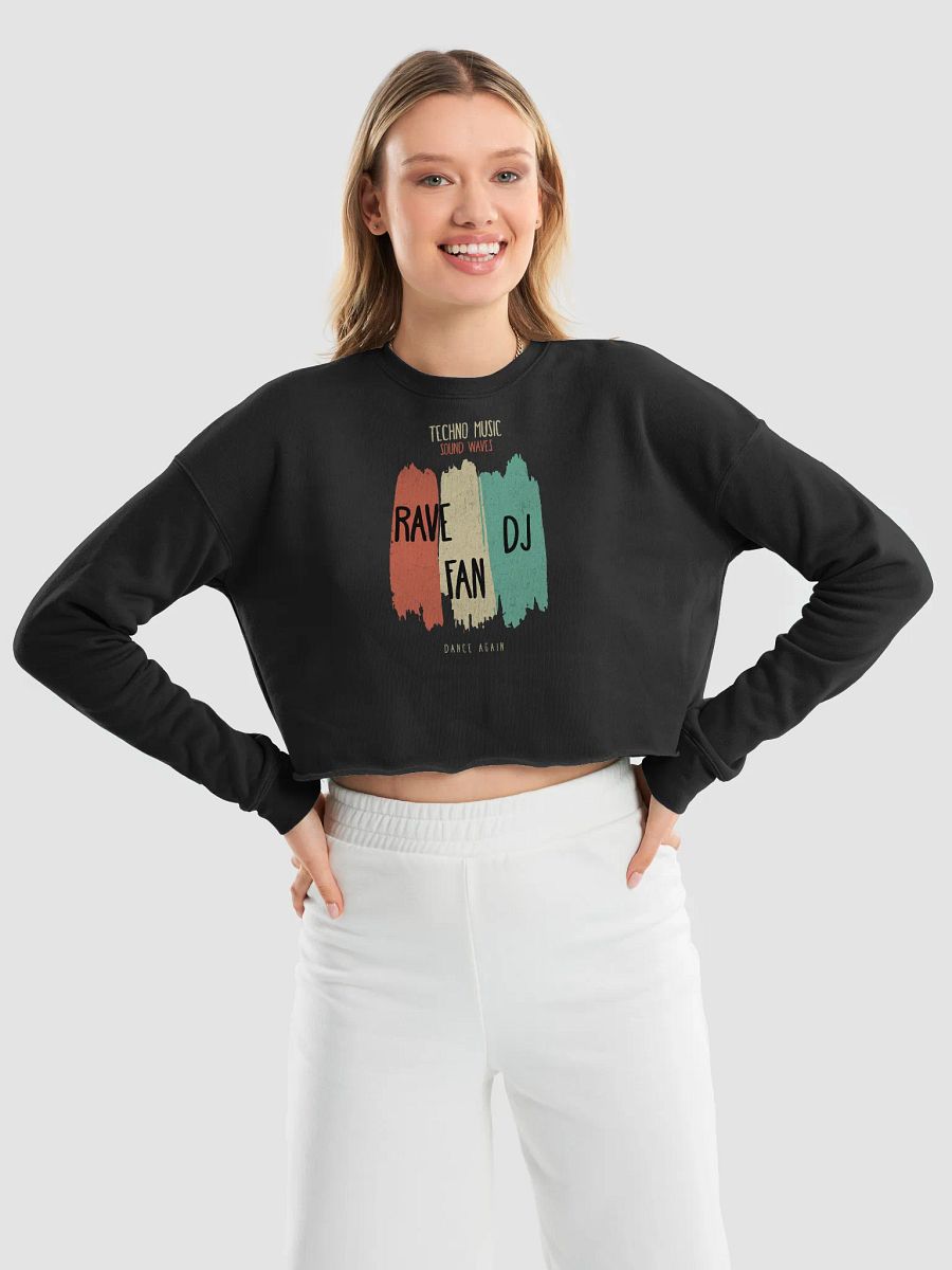 Colorful Rave Fleece Crop Sweatshirt product image (9)