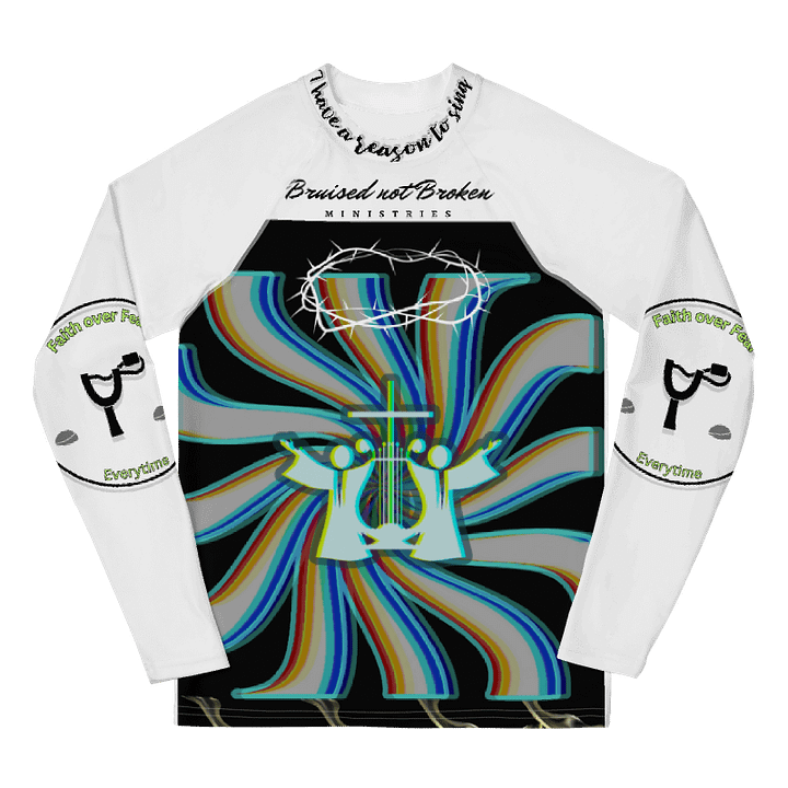 (Black in the back Fabric) Bigger Kids Rash Guard product image (1)