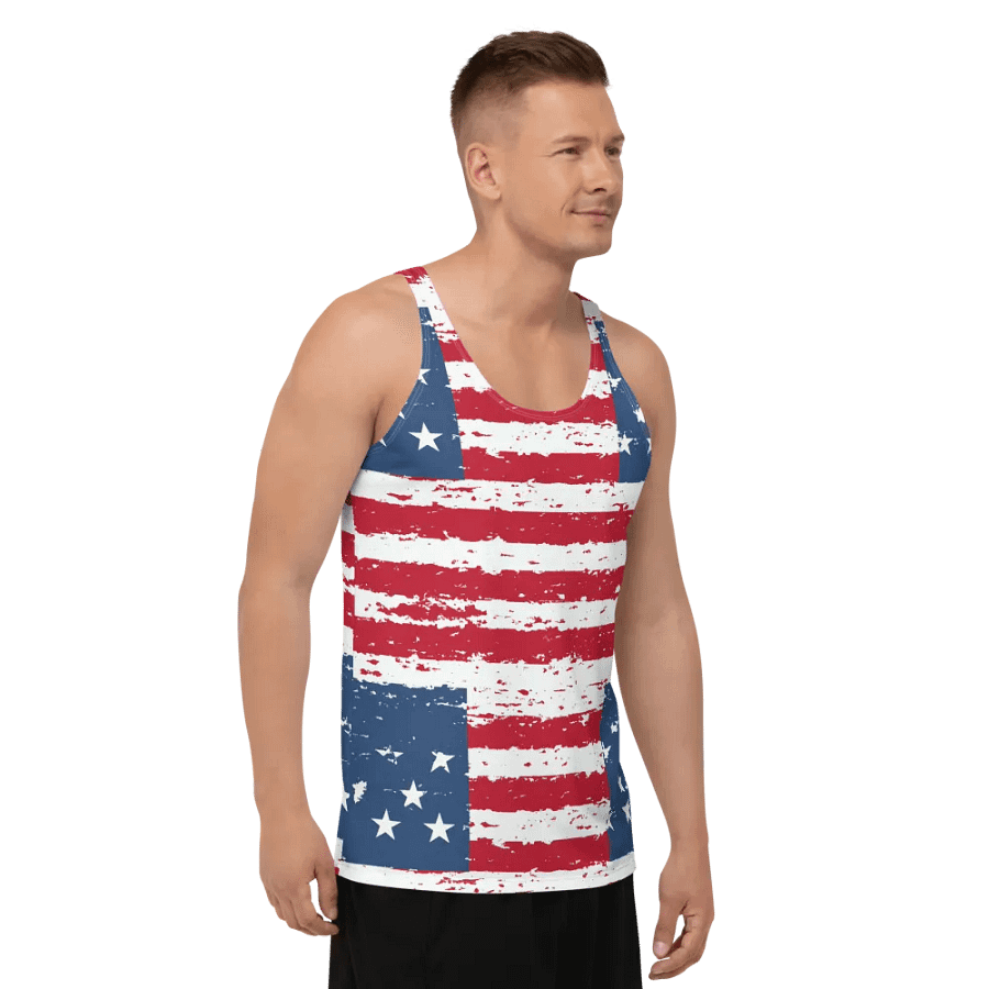 Geaux 31 (On Back) Vintage Flag Style Men's Tank Top product image (10)