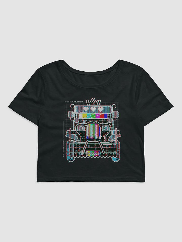 Panic Glitchy Jeepney Crop Tee product image (1)