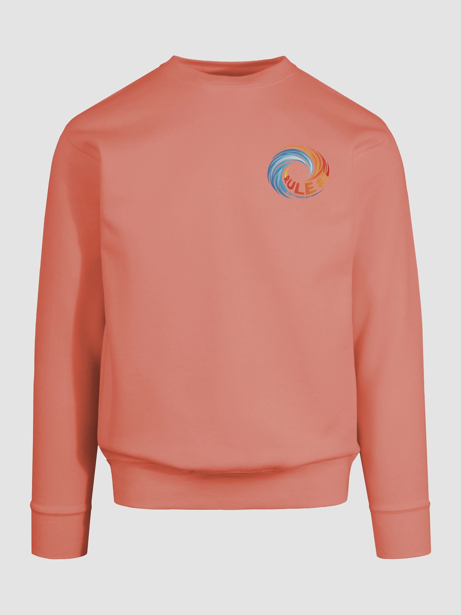 Rule #7 Classic Cotton Sweatshirt Orange and Blue product image (9)