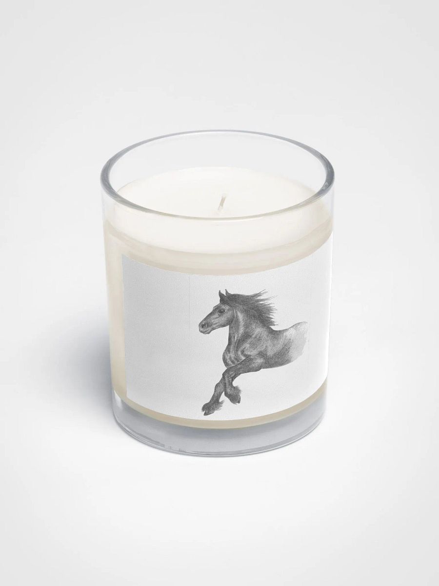 Fell pony cantering candle product image (2)