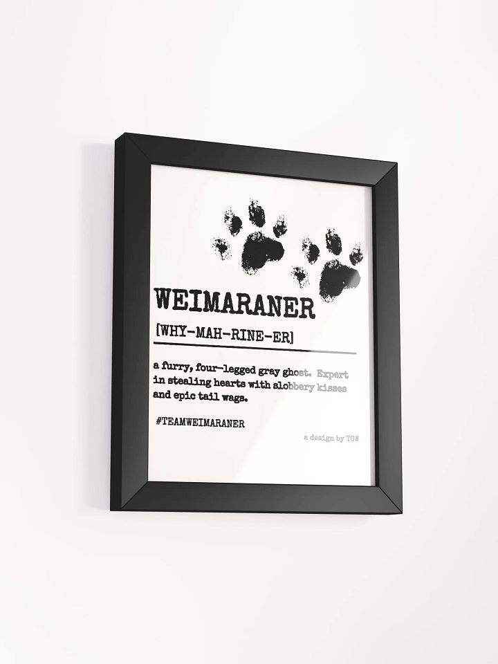 Definition of Weimaraner - Framed Print product image (2)