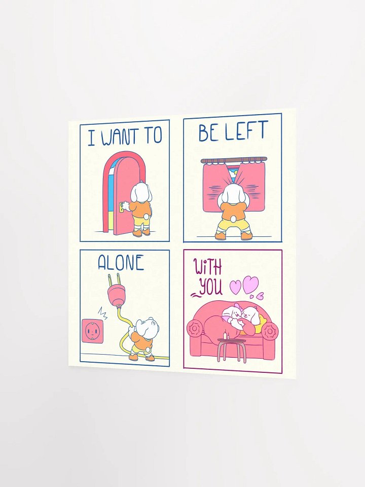 Chub and Buff Mini "Alone" Paper Print product image (2)
