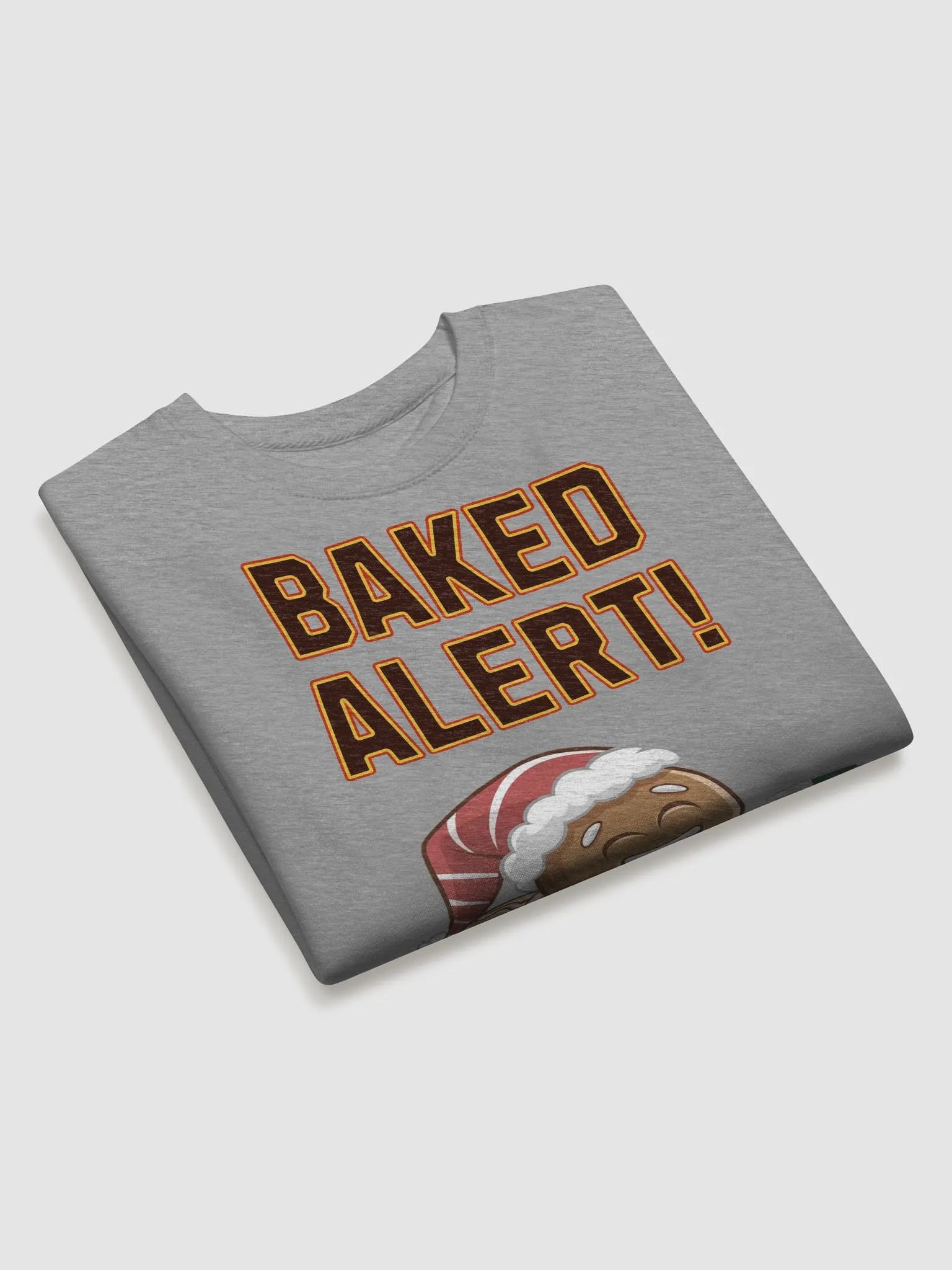 Baked Alert! - Funny Humorous Ginger Bread Man Sweatshirt product image (21)