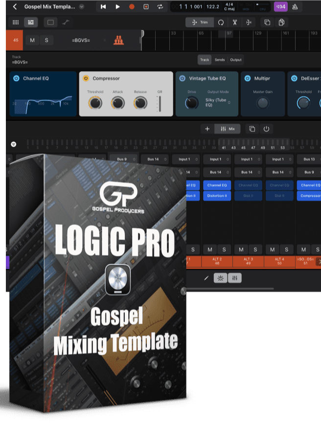 Gospel Mixing Template For Logic Pro For iPad! product image (1)