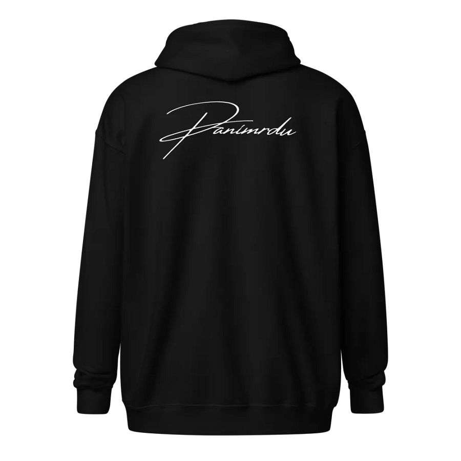 PANÍ MRDU Zip Up Hoodie in Black product image (3)