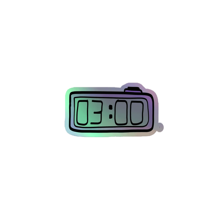 Sticker - 03:00 product image (1)