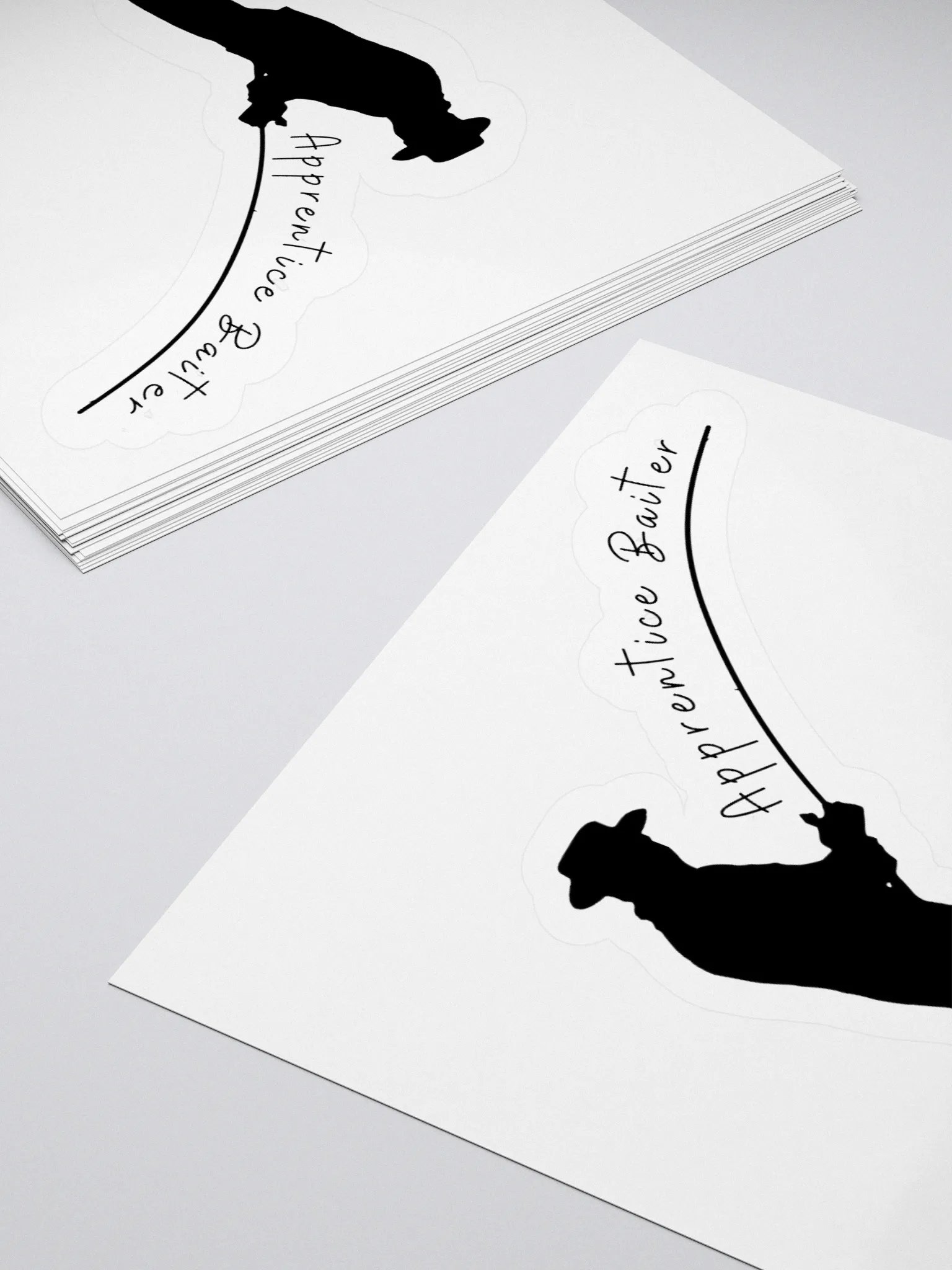 Apprentice Baiter - Mastery Takes Many Years of Practice Fishing Sticker product image (12)