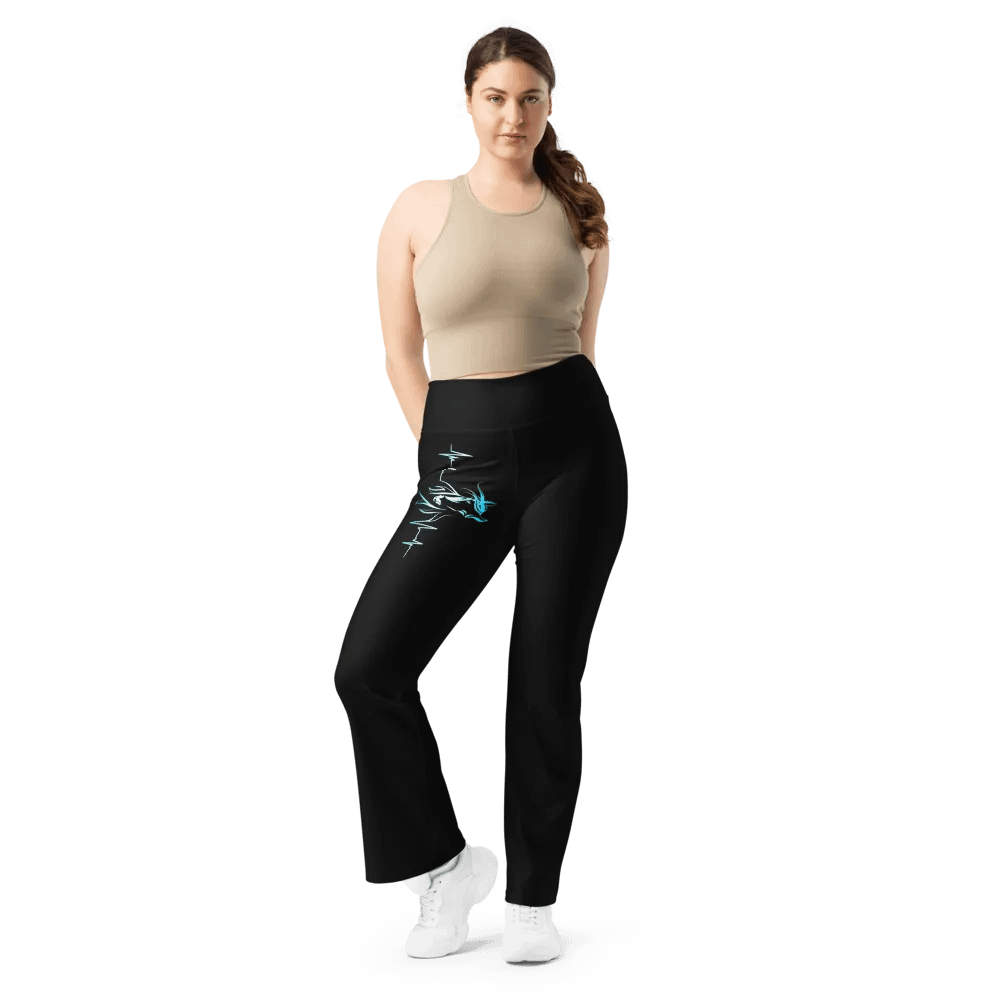 Horse Heartbeat Crossover Leggings with Pockets product image (10)