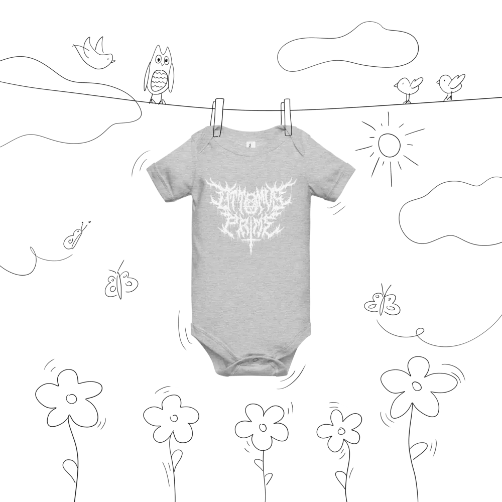 Toddler Onesie - Metal Logo (White) product image (39)
