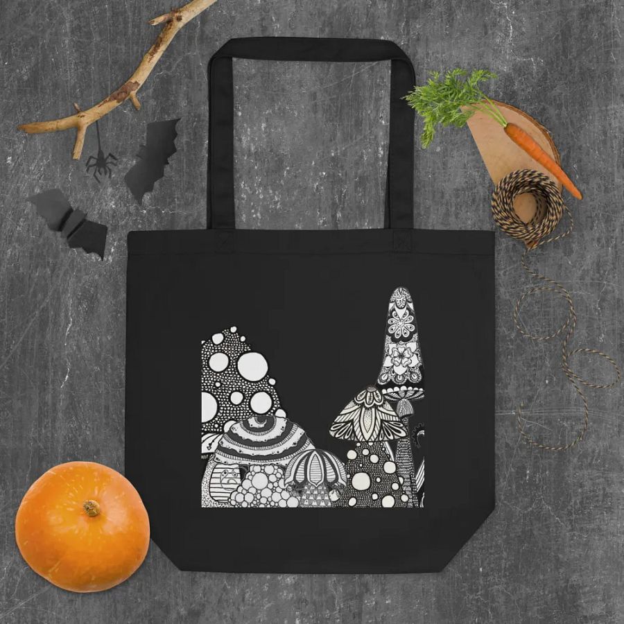 Whimsical Mushroom Tote Bag product image (4)