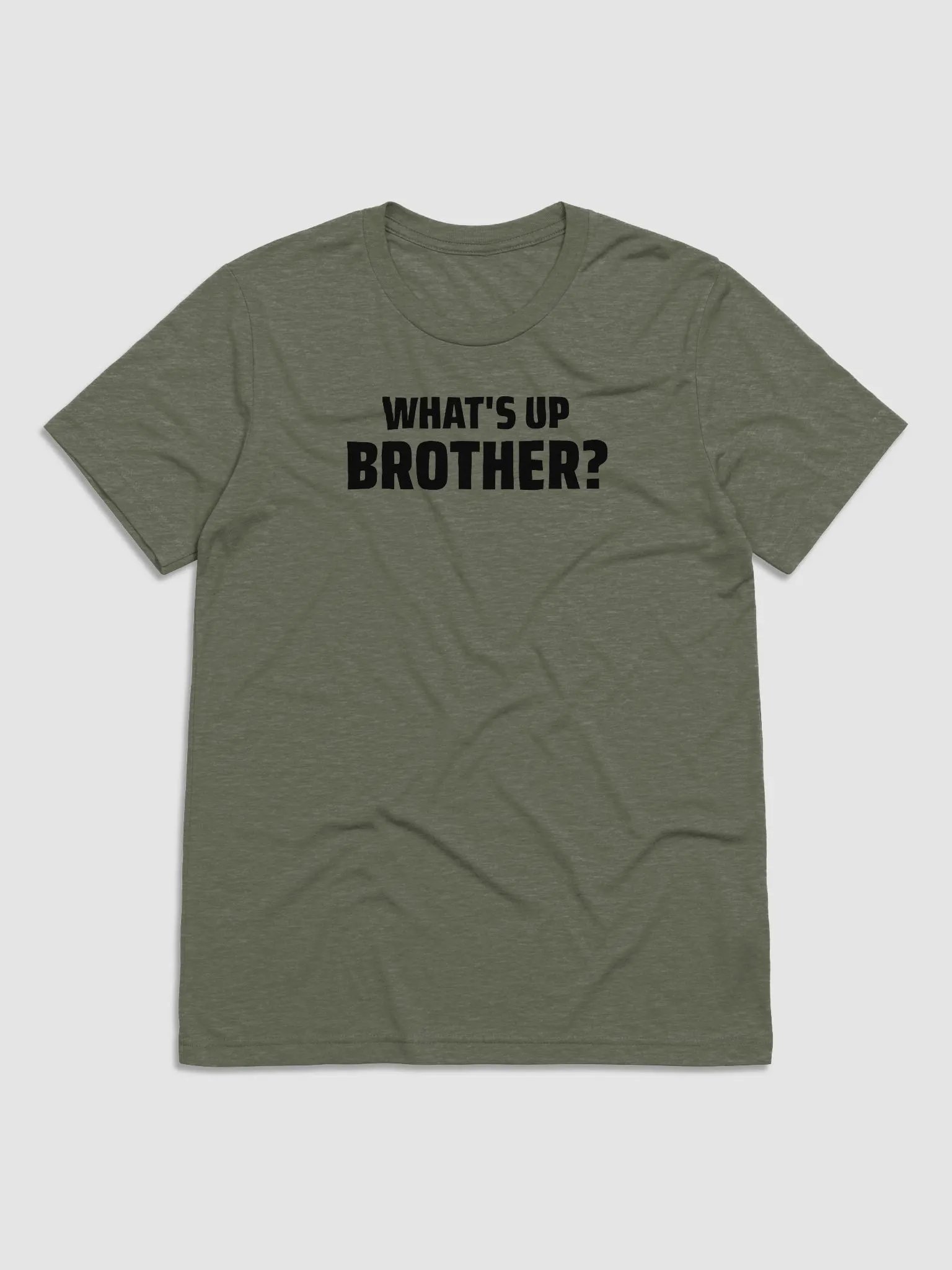 WHAT'S UP BROTHER? Slim Triblend Tee product image (1)