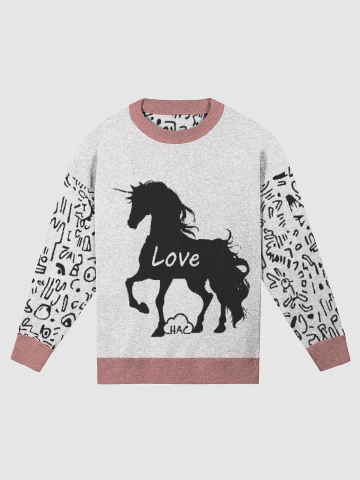 Love knitted Crewneck Sweater Relaxed Fit product image (1)