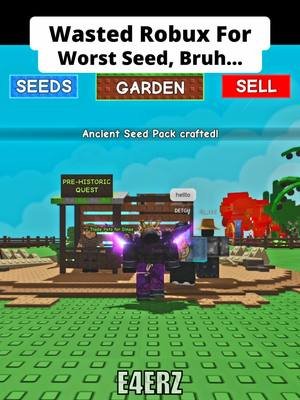 wasted robux for worst seed grow a garden #growagarden #roblox #fyp