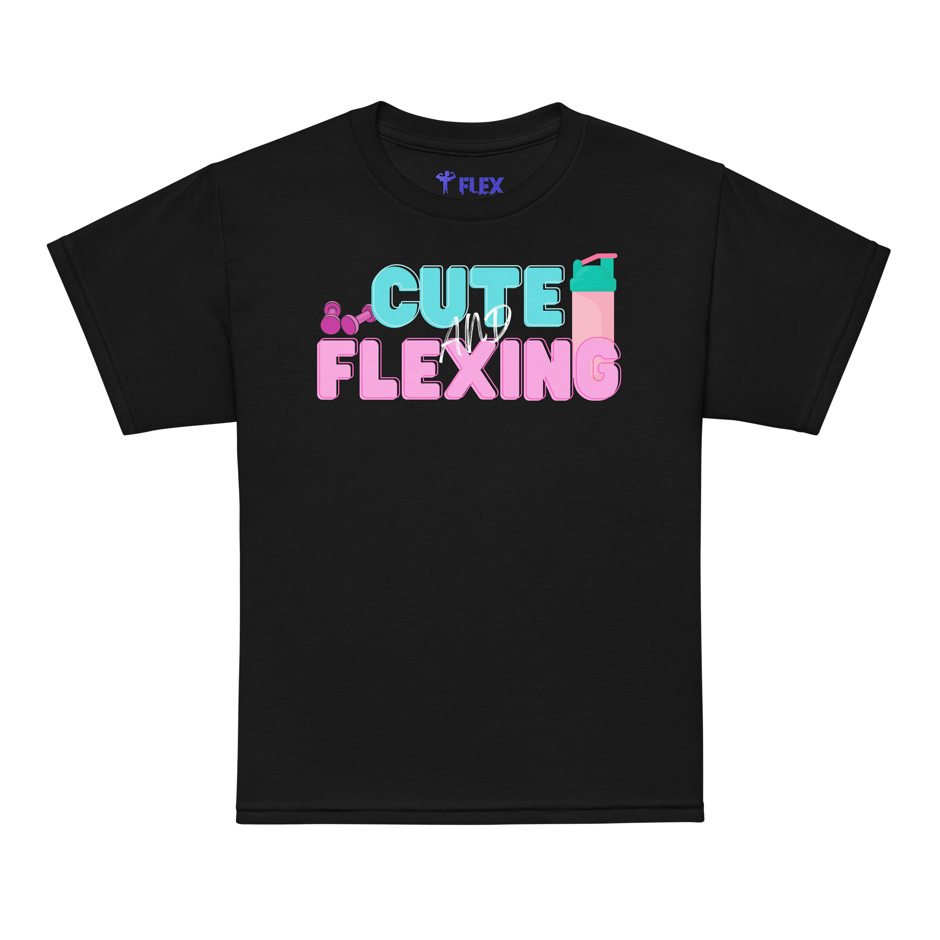 Cute Flexing Youth Sports Tee product image (1)