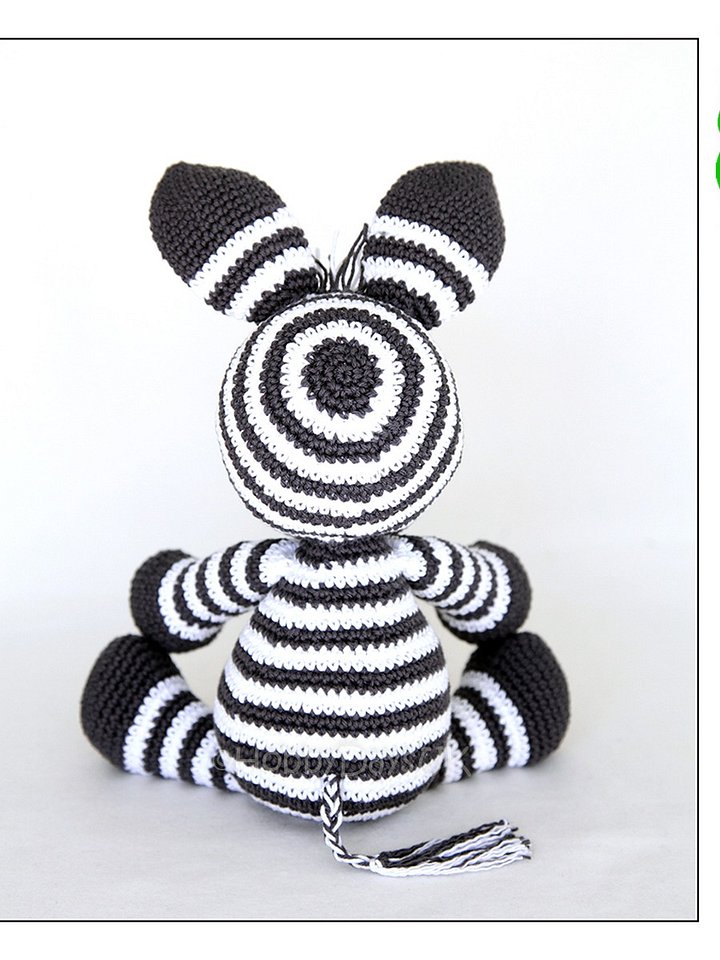 USA PATTERN - Amigurumi Crochet Zebra product image (2)