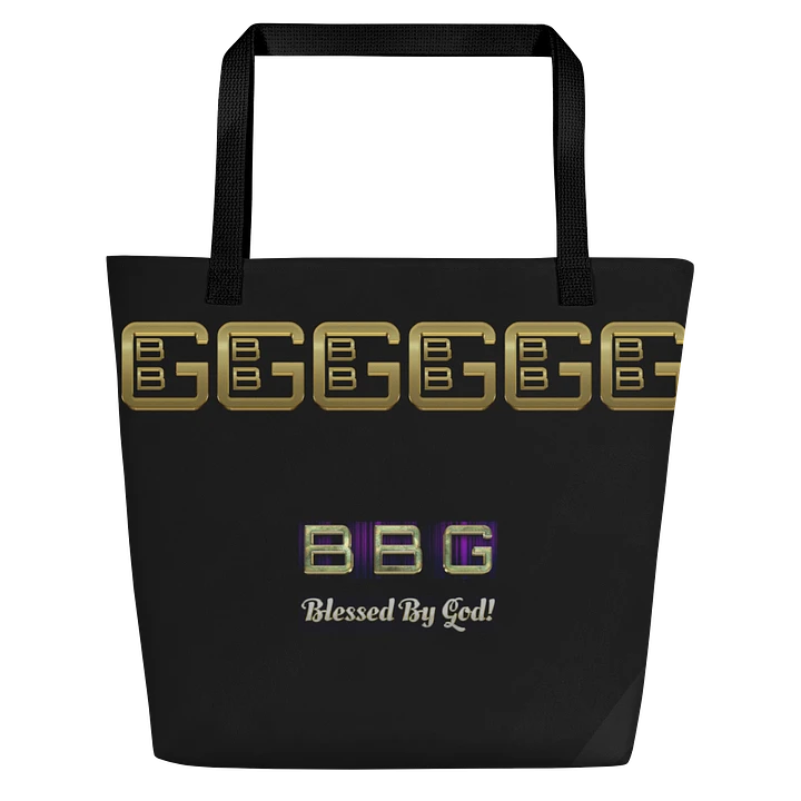 Black BBG Tote Bag with Pocket product image (1)