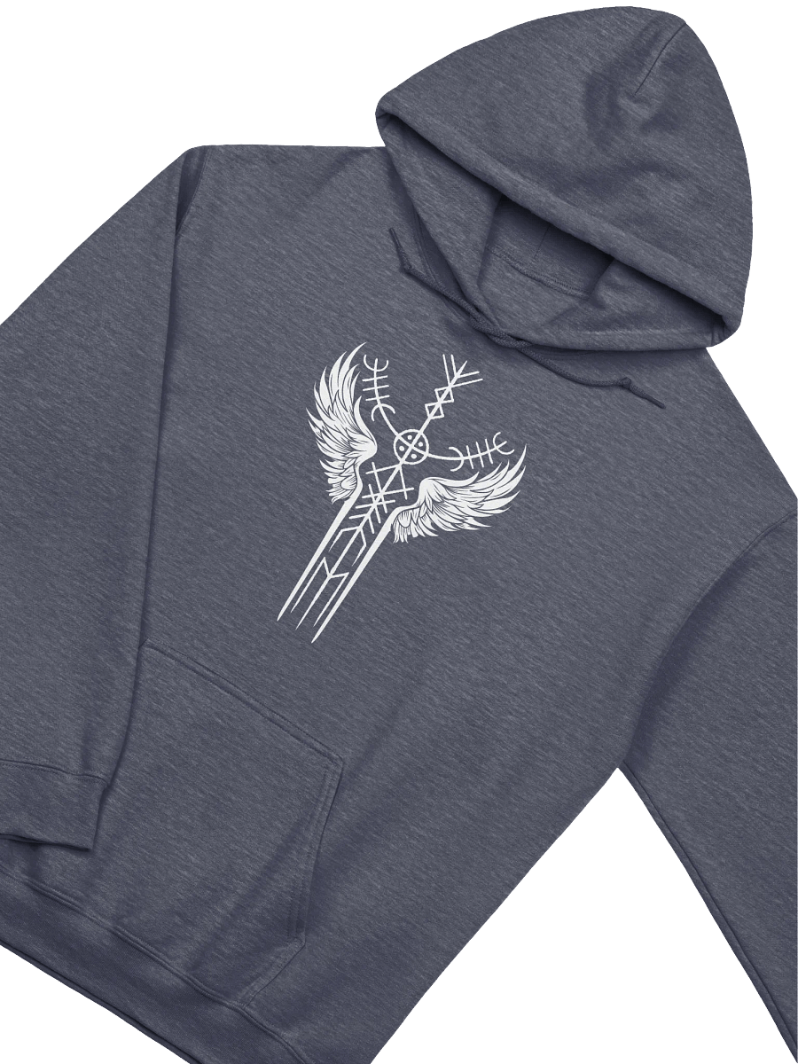 The Valkyrie Stave Hoodie (white print) product image (3)
