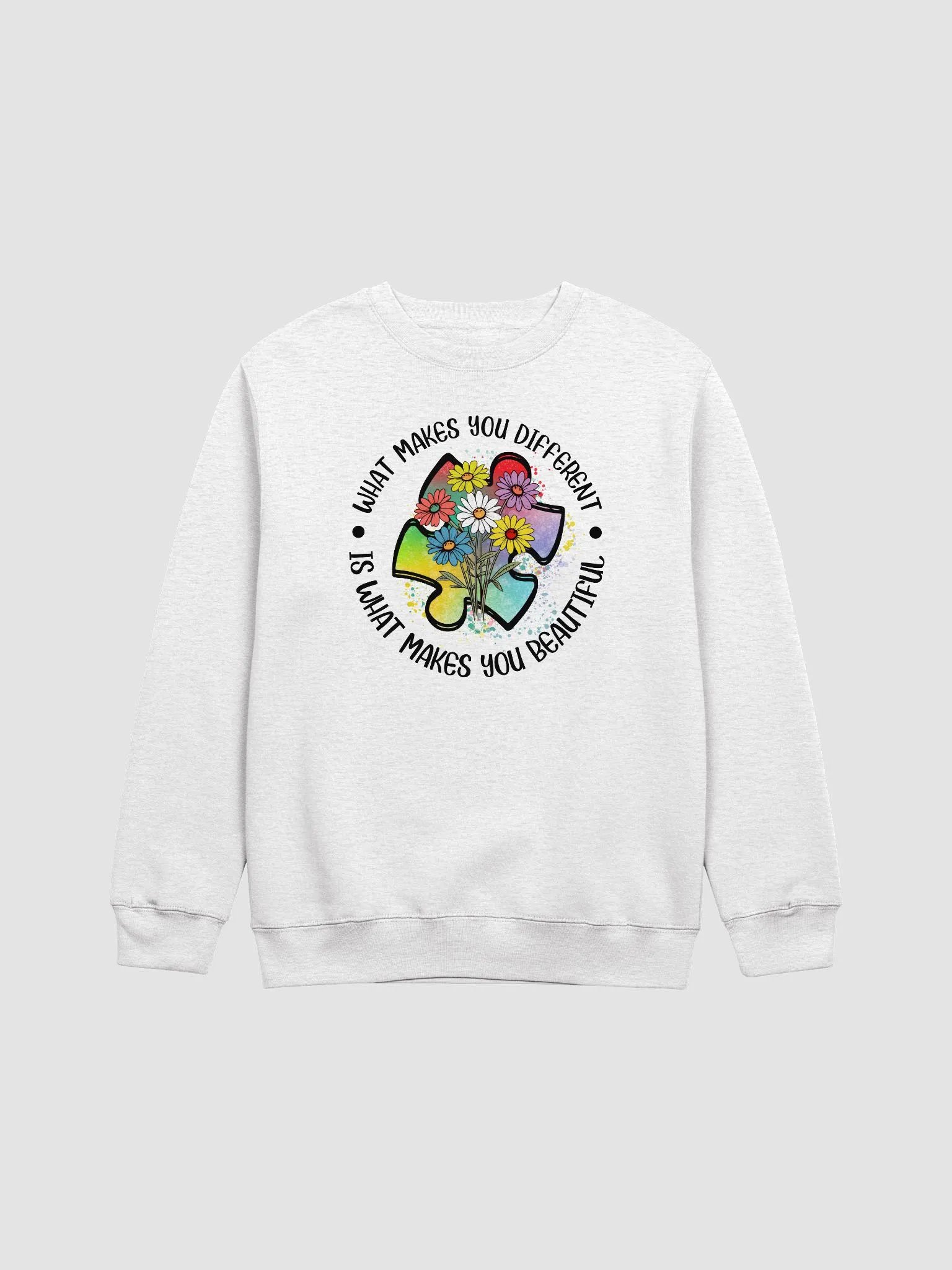 AUTISM Puzzle Piece Bouquet Sweatshirt product image (1)