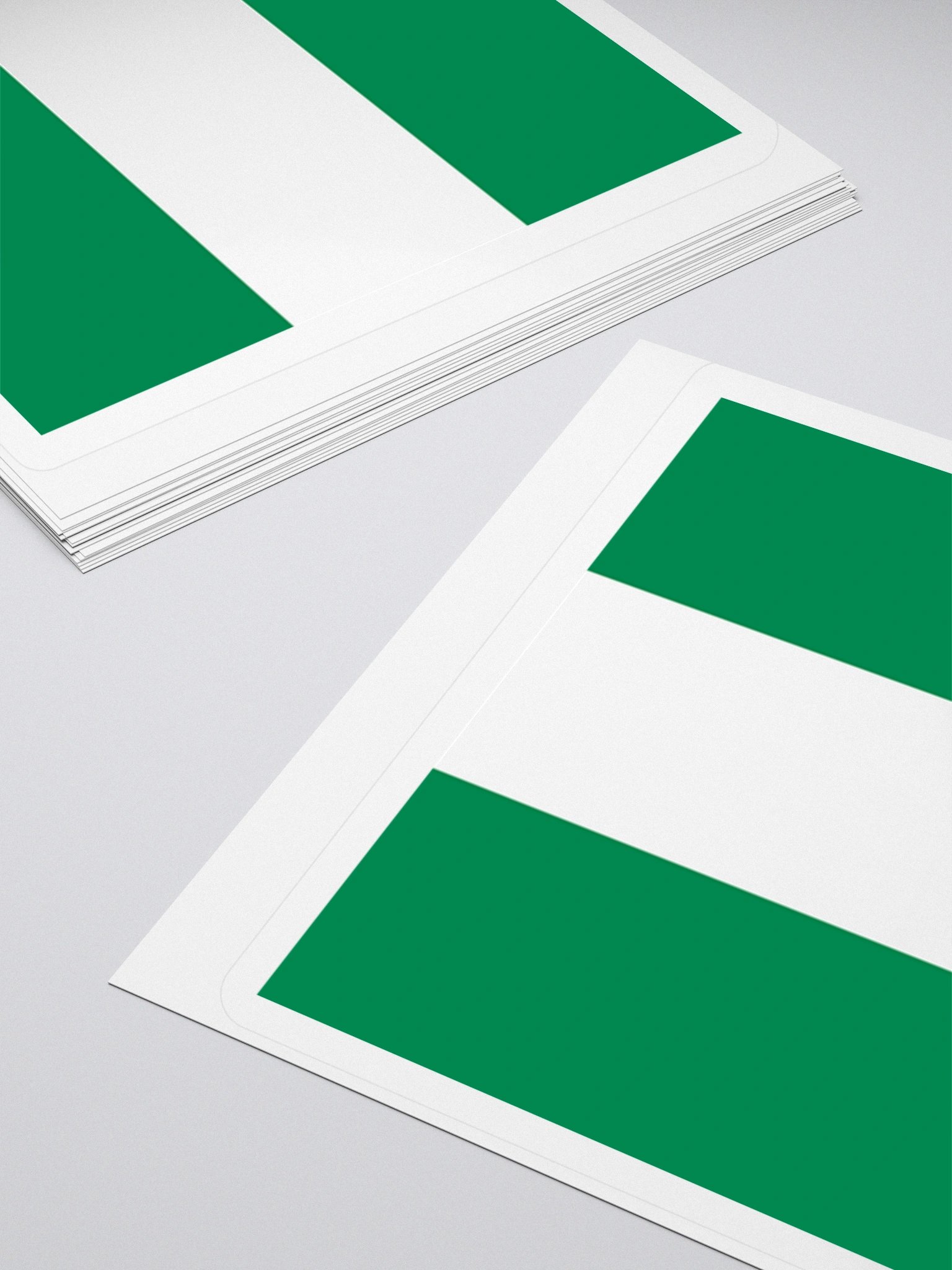 Exclusive Nigerian Flag Kiss-Cut Stickers - High-Quality Vinyl, Multiple Sizes product image (12)