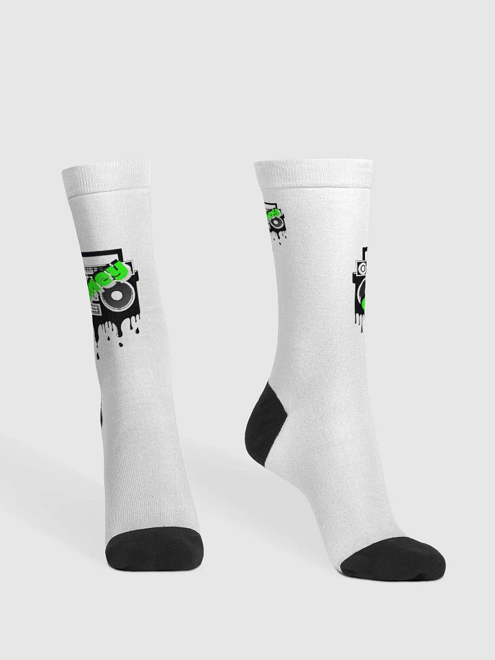Grimey Thigh-High Socks – Drip So Loud, You Wear It High product image (2)