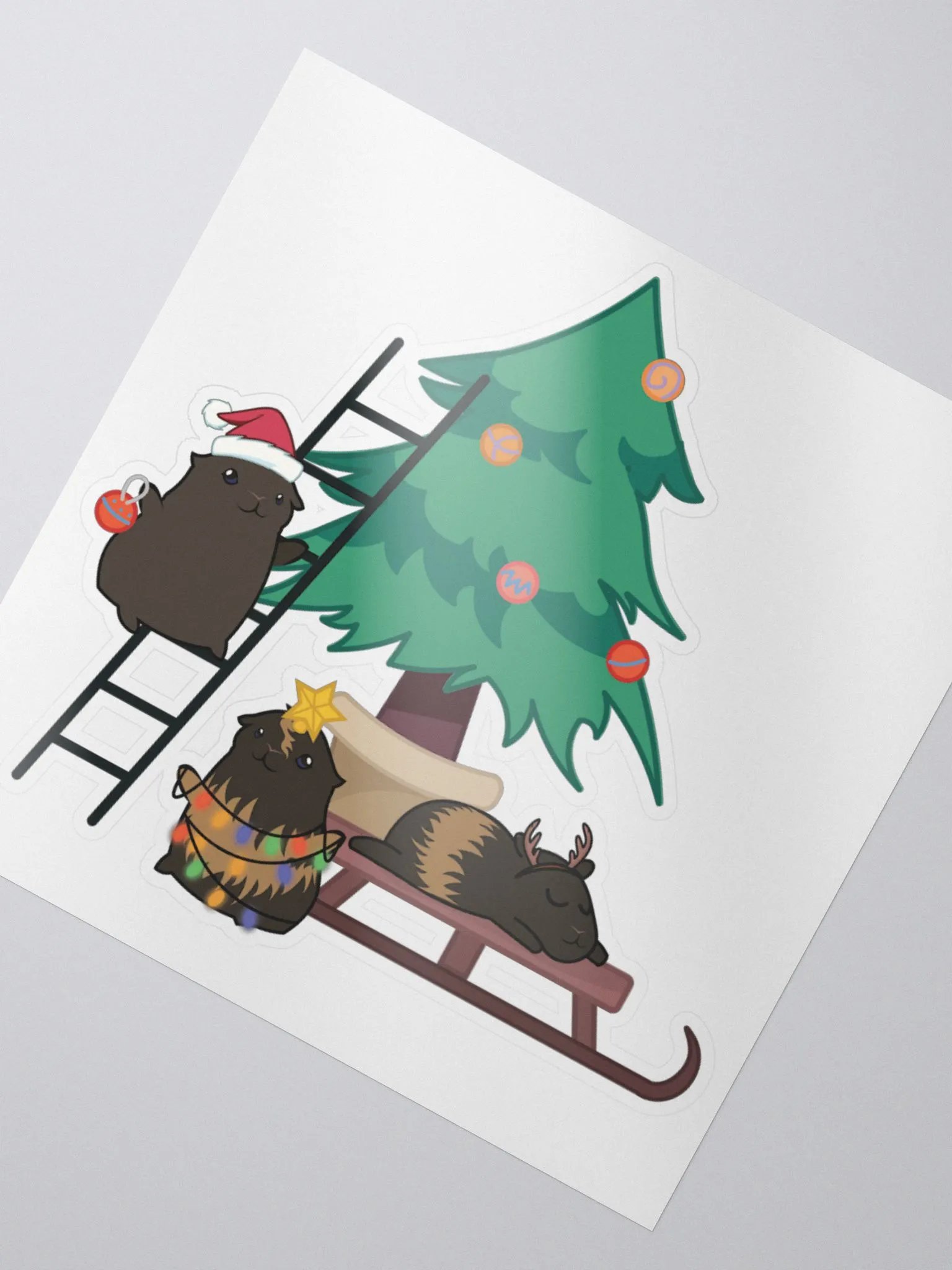 Honkmas piggies sticker product image (2)