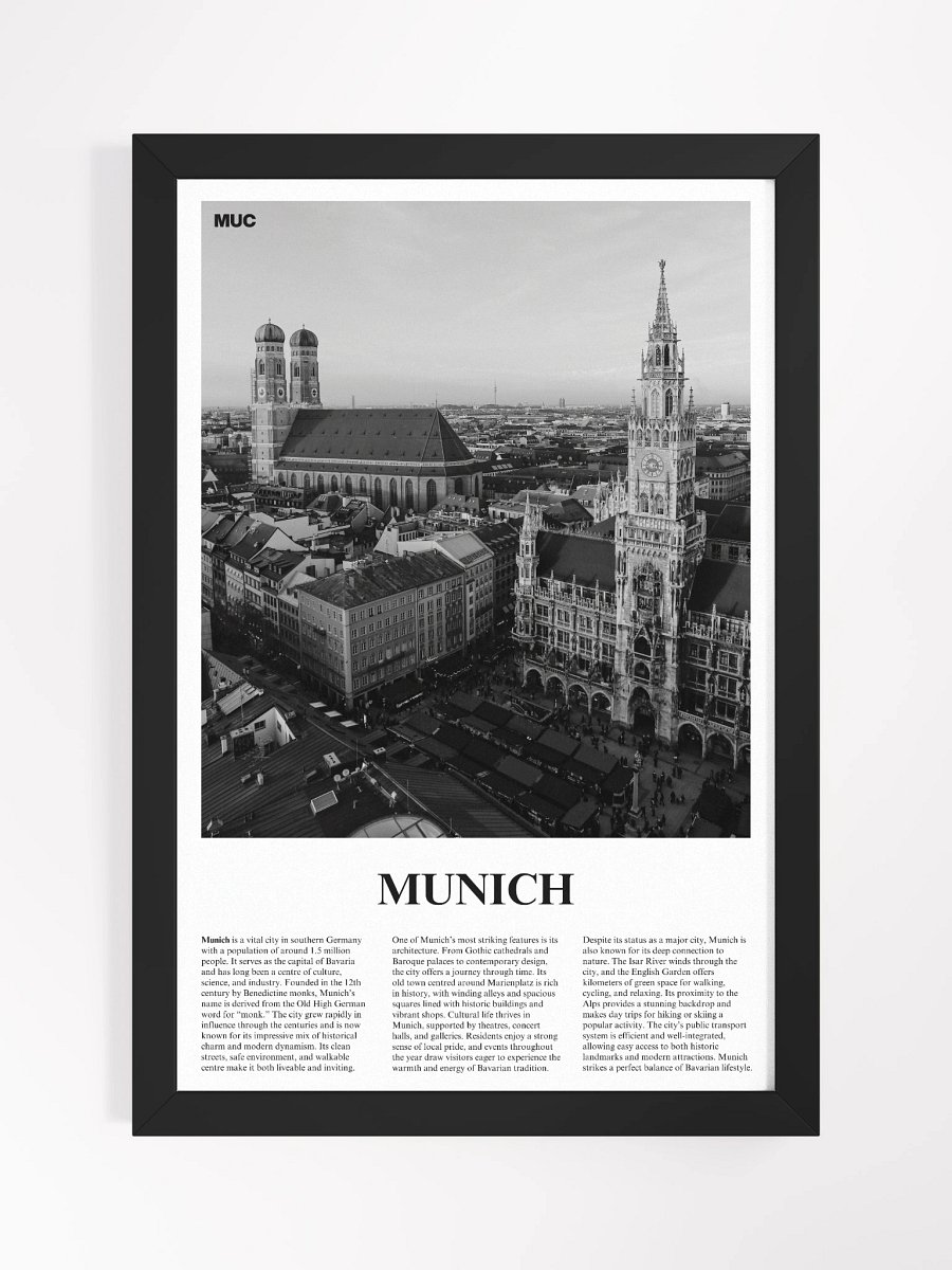 Munich 01 Newspaper Poster | Framed product image (5)