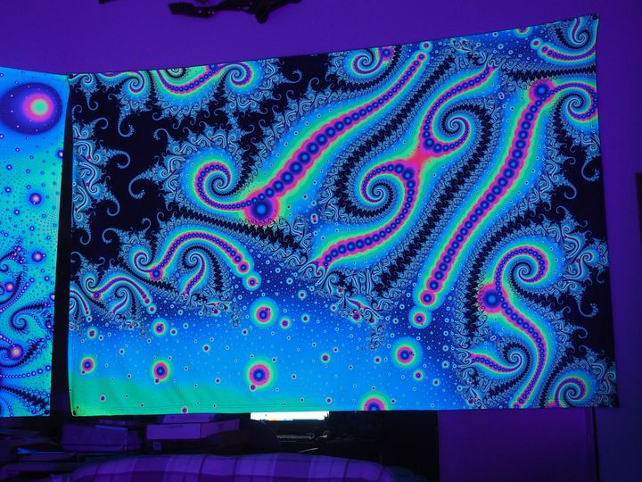 UV fractal tapestry - Space Station Celebration product image (1)