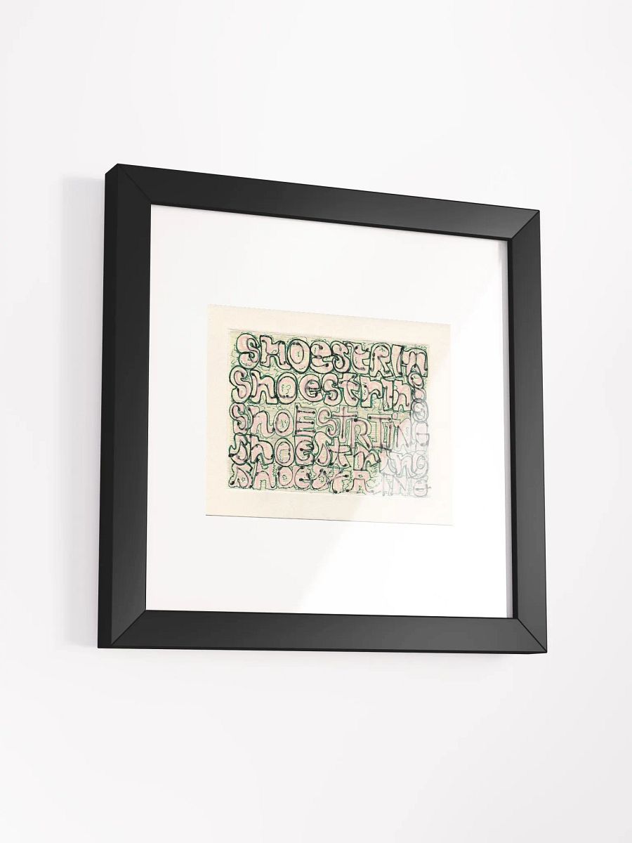 shoestring Panel Card Print Framed product image (4)