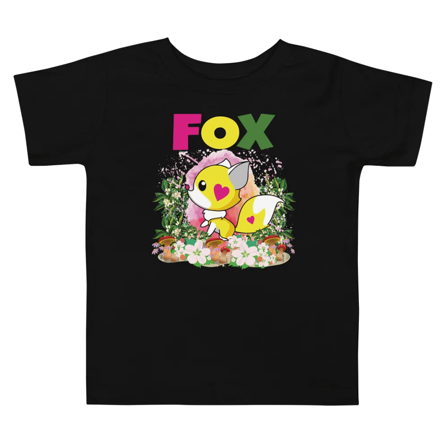 Fox Colorful Funny Cute Bella+Canvas Toddler T-Shirt – Fun Gift for Kids product image (4)