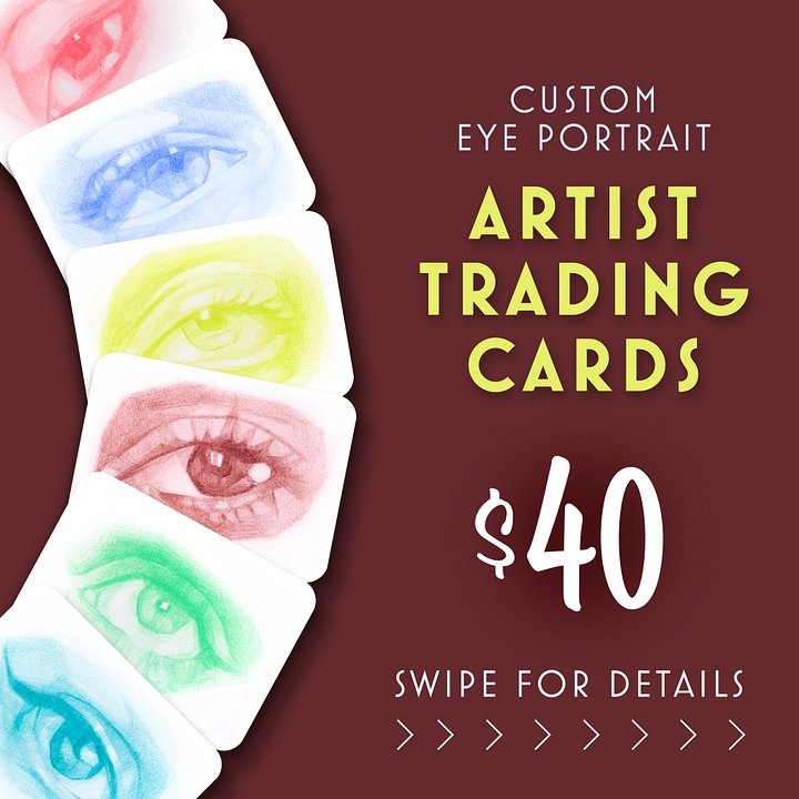 COMMISSION: Custom Eye Portrait ATC product image (1)