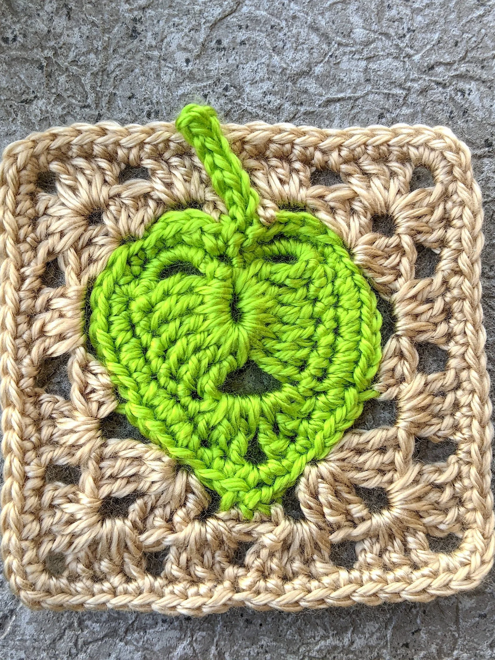 Crochet Leaf Granny Square Pattern product image (1)