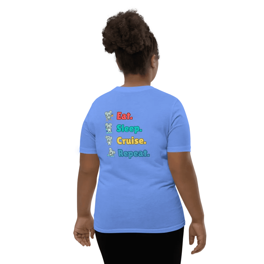 Eat Sleep Cruise Repeat! | Kid's List Shirt product image (3)