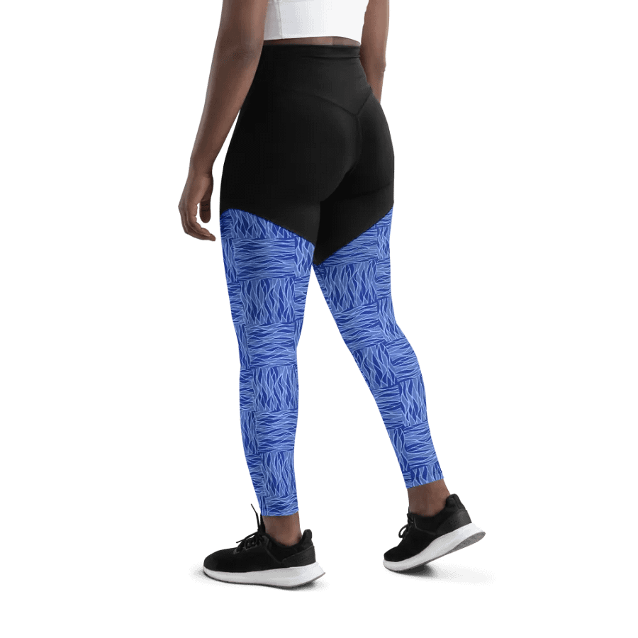 Powder Blue All-Over Print Sports Leggings product image (11)