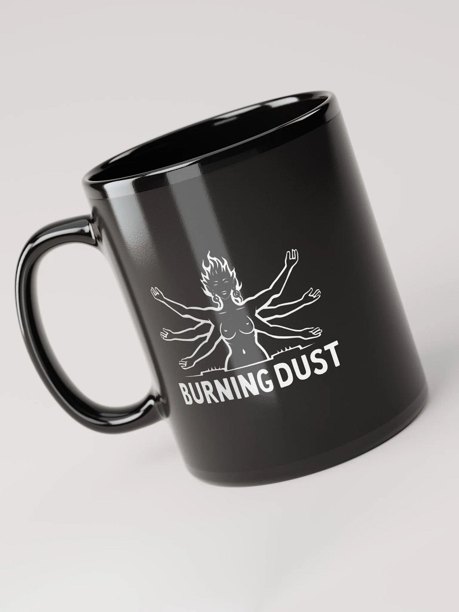 Burning Dust Glossy Mug Black product image (6)