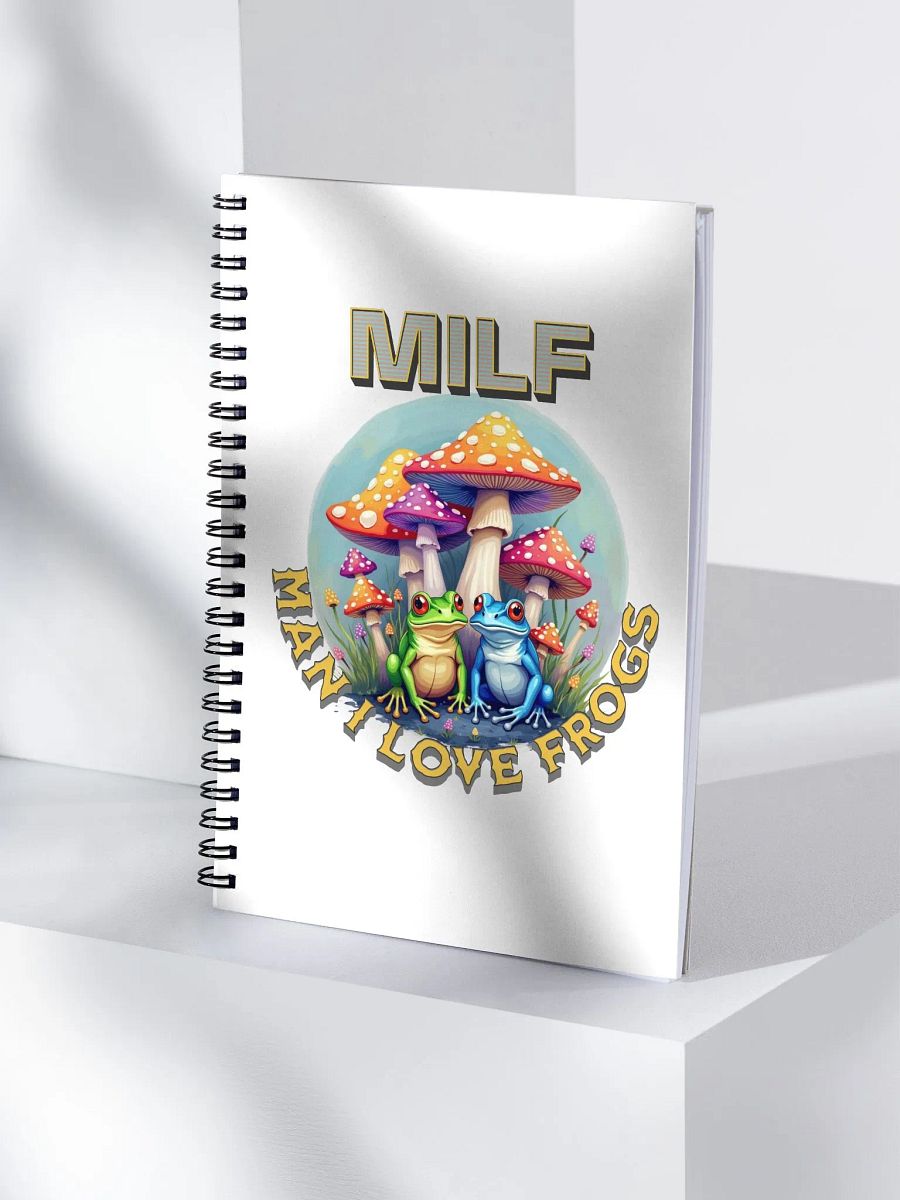 MILF Man I Love Frogs Whimsical Spiral Notebook product image (3)